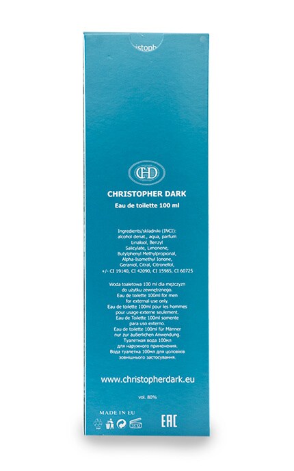 CHRISTOPHER DARK-Туалетна вода Christopher Dark Maxim aero для чоловіків-5906588002168