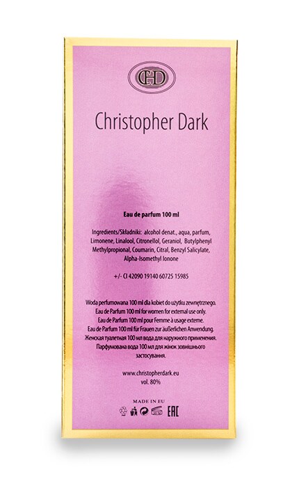 CHRISTOPHER DARK-Парфумована вода Christopher Dark Vivre для жінок-5906588001543