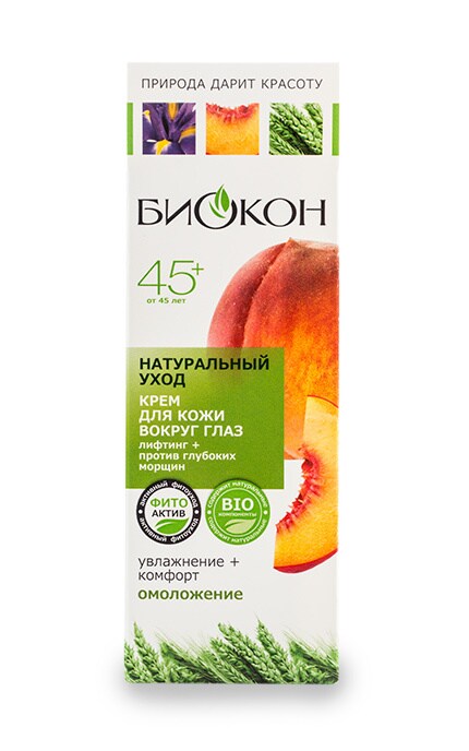 БИОКОН-Крем для шкіри навколо очей Биокон Натуральний догляд 45+-4820160032576