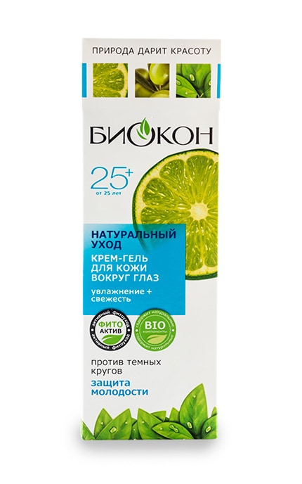 БИОКОН-Крем-гель для шкіри навколо очей Биокон Натуральний догляд 25+-4820160032507