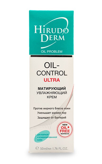 HIRUDODERM-Крем Hirudo Derm Oil-Control Ultra матирующий и увлажняющий-4820008311245