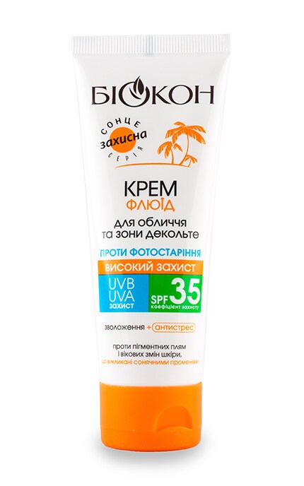 БИОКОН СОЛНЦЕ-Крем-флюїд Біокон для обличчя та зони декольте spf 35-4820160031166