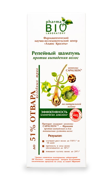 BIO PHARMA-Шампунь Pharma Bio Laboratory репейный против выпадения волос-4820074624096