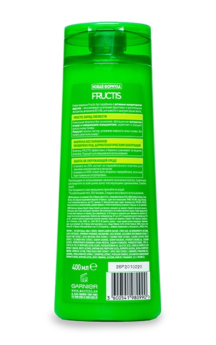 GARNIER FRUCTIS-Шампунь Garnier Fructis Заряд Свіжості для нормального волосся, схильного до жирності-3600541980990