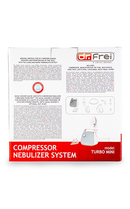 DR.FREI-Інгалятор компресорний Dr Frei Turbo Mini-7640162320900