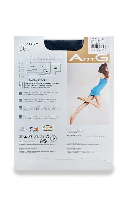 ART G-Колготки Art G Luxury Nero 20 Den 3-M-4820040171753