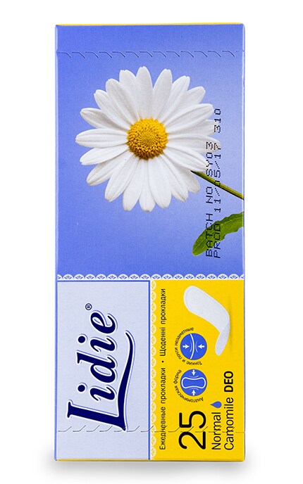 LIDIE-Щоденні прокладки Lidie Camomile Deo Normal жіночі гігієнічні-5029053540207