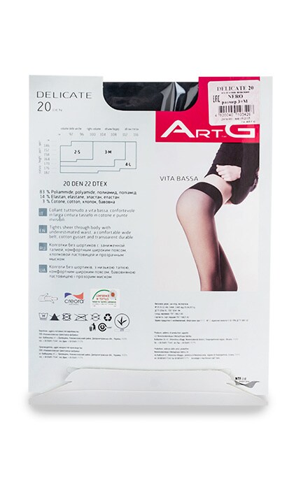 ART G-Колготки Art G Delicate Nero 20 Den 3-M-4820040103426