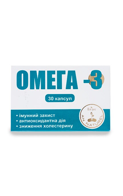 ЗДОРОВЬЕ И КРАСОТА-Вітаміни Enjee Омега-3, 1000 мг -4820142432585