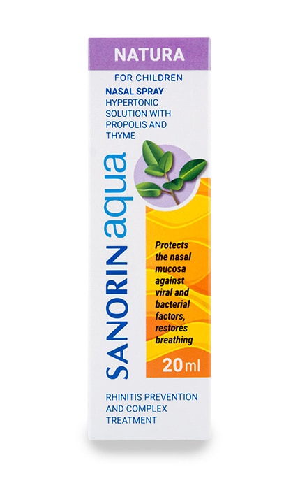 PHARMALINK-Спрей назальний Санорин Аква Natura дитячий-8436542621458