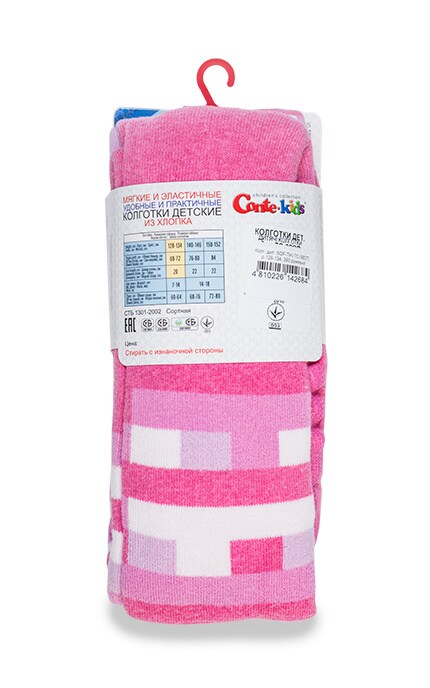 CONTE KIDS-Колготки дитячі Conte-kids Soft-tiki рожеві розмір 128-134-4810226142684