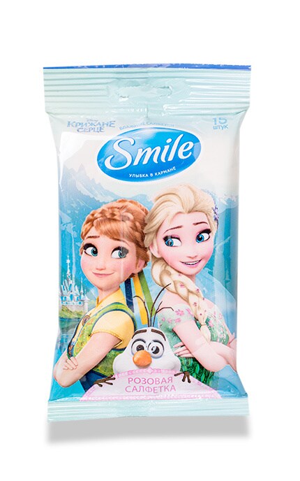 SMILE-Салфетки влажные Smile Ледяное сердце-4823071630800