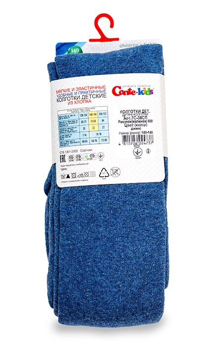 CONTE KIDS-Колготки дитячі Conte-kids Sof-tiki Джинс (р. 140-146) -4810226024737