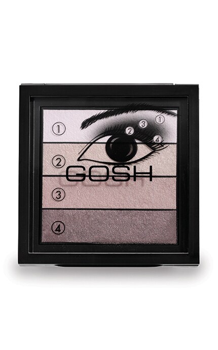 GOSH-Тени для век Gosh Quattro Smokey Eyes №03 Plum 4-х цветные-5701278626248