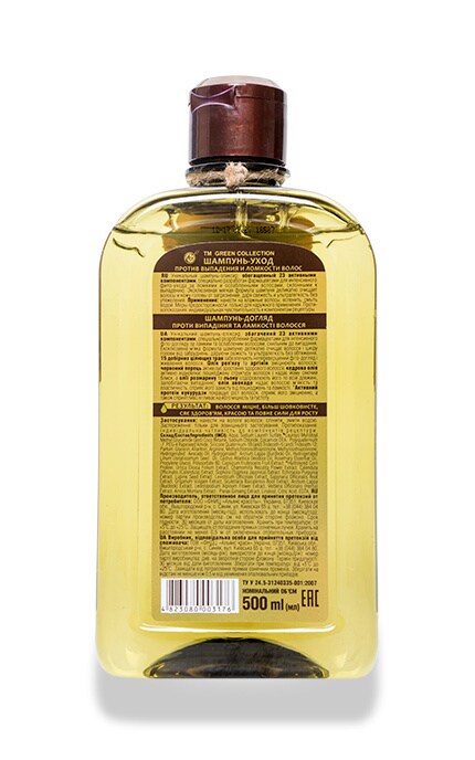 GREEN COLLECTION-Шампунь-догляд Green Collection проти випадіння та ламкості волосся -4823080003176