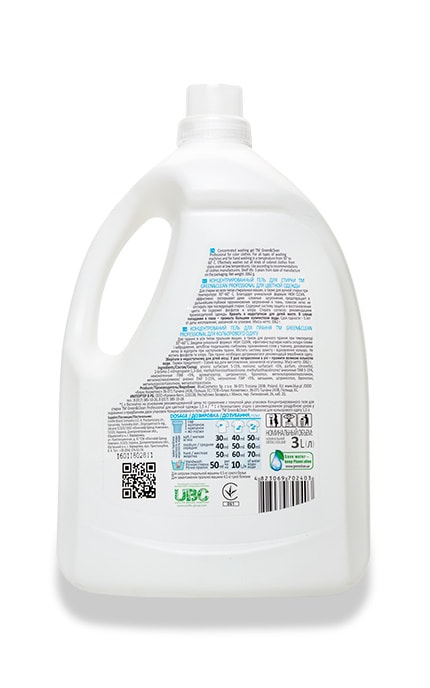 GREEN&CLEAN-Гель для стирки Green & Clean Professional Концентрированный для цветной одежды-4823069702403