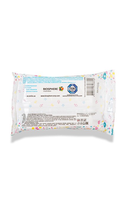 SMILE-Вологі серветки Smile Baby Antibacterial 6+ місяців-4823071626810