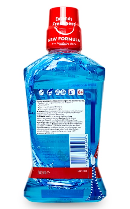 COLGATE-Ополаскиватель для полости рта Colgate Plax Освежающая мята Антибактериальное очищение-8718951180949