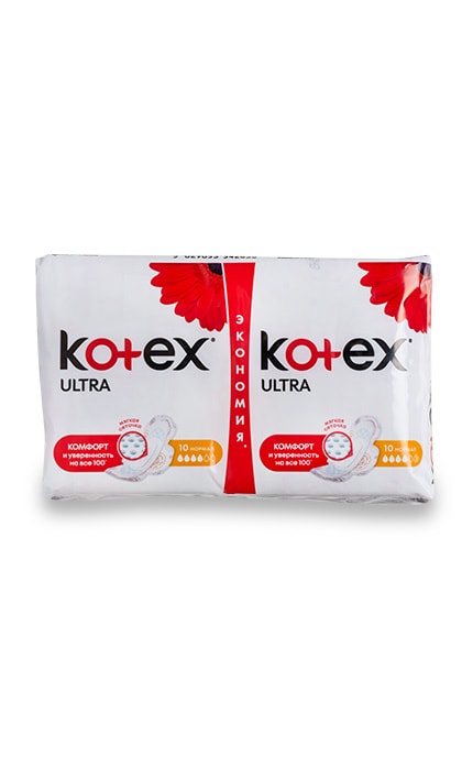 KOTEX-Прокладки Kotex Ультратонкі Normal Plus Duo, 20 шт-5029053528250