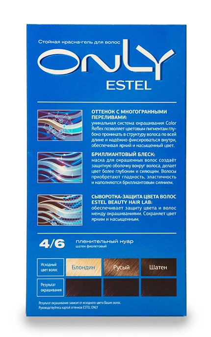 ONLY-Фарба-гель для волосся Estel Only 4/6-4606453047935
