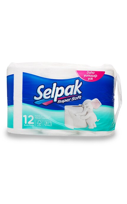 SELPAK-Папір туалетний Selpak Білий-8690530204508