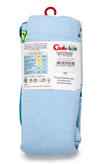CONTE KIDS-Колготки детские Conte-kids Soft-tiki размер 62-74 голубые-4810226184615