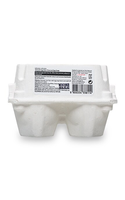 HOLIKA HOLIKA-Мило-маска для обличчя Holika Holika Egg Carcoal-8806334338114