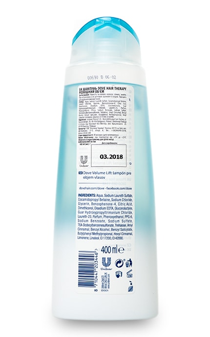 DOVE-Шампунь Розкішний об'єм Dove Nutritive Solutions Для тонкого прямого волосся-8710447203446