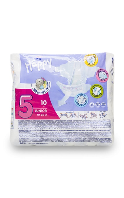 BELLA HAPPY-Підгузки Bella Happy 5 розмір 12-25 кг-5900516600389