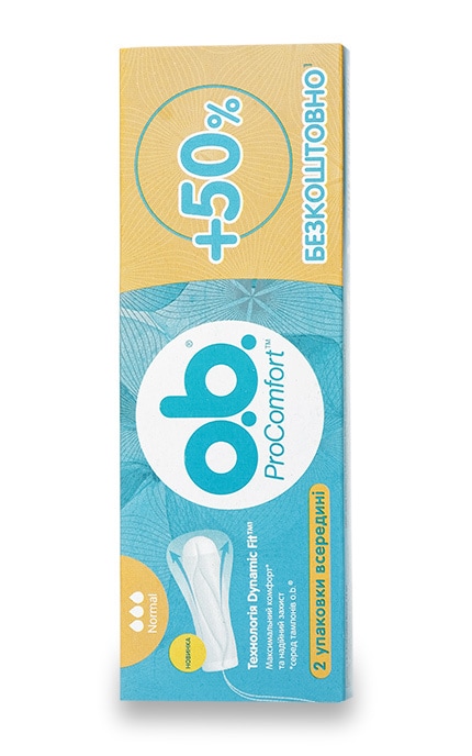 O.B.-Тампоны женские o.b. ProComfort Normal-3574660234282