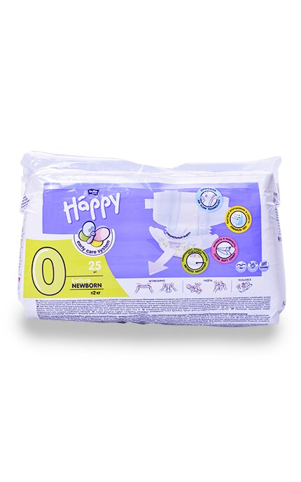 BELLA HAPPY-Подгузники Bella Happy детские Newborn 0 для новорожденных-5900516601799