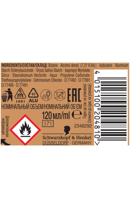 SYOSS-Тонуючий спрей Syoss Root Retoucher для маскування відрослого коріння волосся та сивини Русий-4015100453645