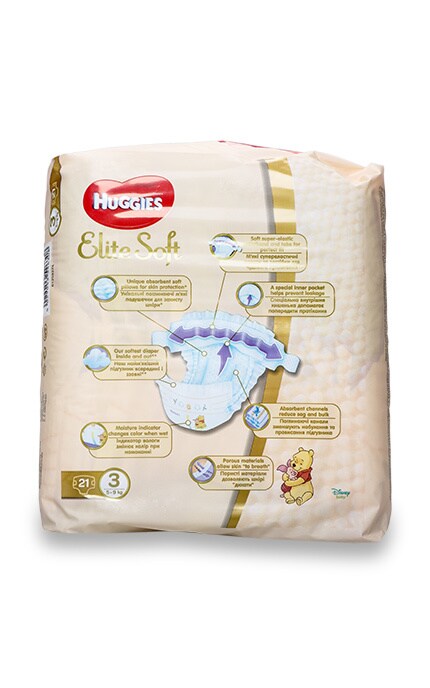 HUGGIES-Підгузки Huggies Elite Soft, розмір 3 (5-9 кг)-5029053545271