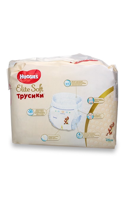 HUGGIES-Подгузники-трусики Huggies Elite Soft, размер 3 (6-11 кг)-5029053546964