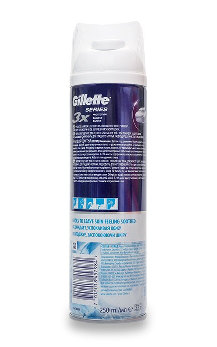 GILLETTE-Піна для гоління Gillette Series Sensitive Cool для чутливої шкіри-7702018457984
