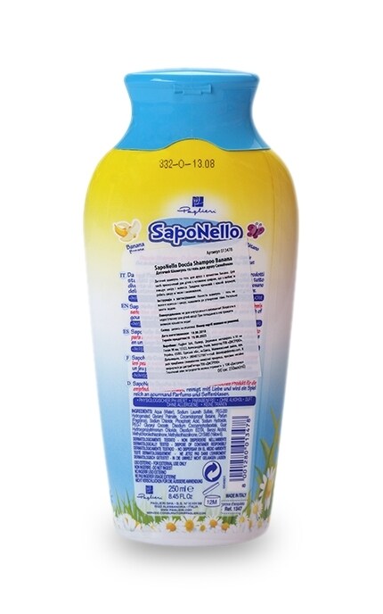 SAPONELLO-Шампунь-гель для душу SapoNello Doccia Shampoo З запахом банана Дитячий-8001280013478