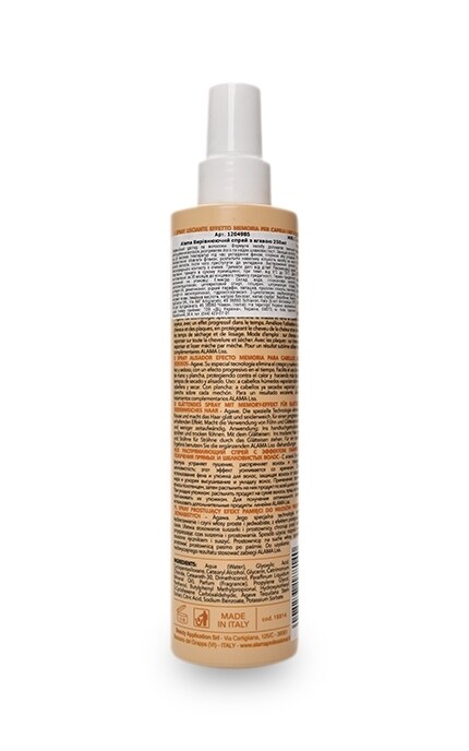 ALAMA-Спрей Alama Professional Liss Разглаживающий С экстрактом агавы Для гладкости и шелковистости Для всех типов волос-8008277188140