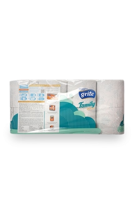 GRITE-Туалетний папір Grite Family Decor тришаровий, 8 рулонів-4770023481013