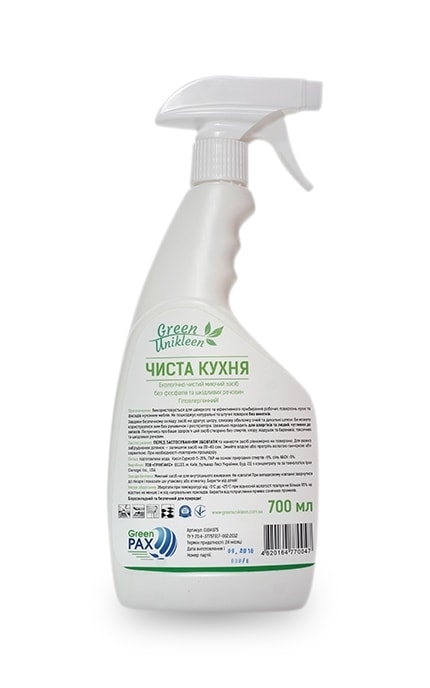 GREEN UNIKLEEN-Органическое средство для мытья кухни Green Unikleen Чистая кухня-4820164770047