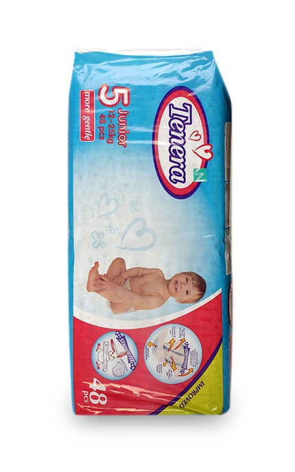 TENERA-Підгузки дитячі TENERA Premium Jumbo Pack, розмір 5 (12-25 кг)-1216367