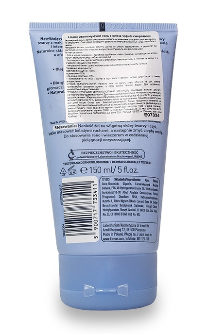 LIRENE-Гель для лица Lirene Увлажняющий с маслом черной смородины-5900717733411