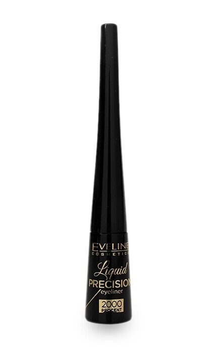 EVELINE-Водостійка підводка для очей Eveline Cosmetics Liquid Precision Eyeliner 2000 Procent-5901964007966