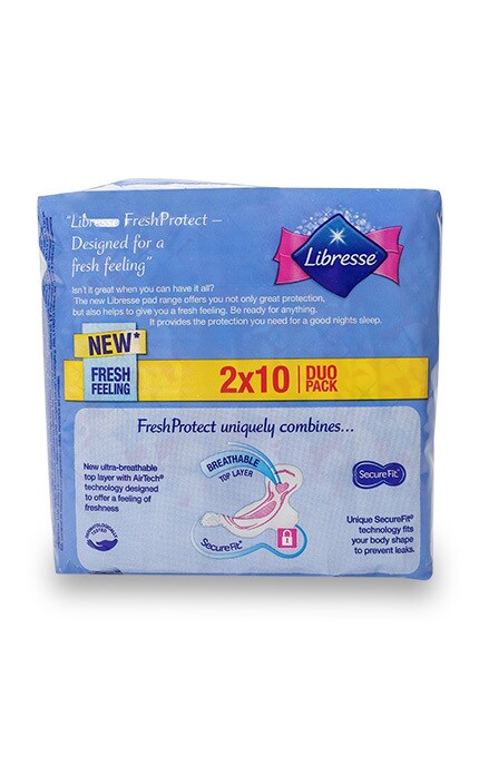 LIBRESSE-Гігієнічні прокладки Libresse Ultra Goodnight Large нічні, 20 шт.-7310791220277
