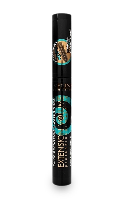 EVELINE-Водостойкая тушь для ресниц Eveline Cosmetics 4D Extension, Black-5901761941524