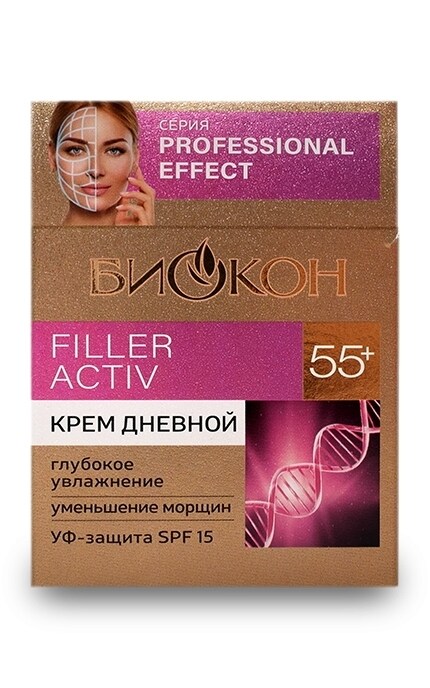 БИОКОН-Крем для обличчя Біокон Filler Activ денний 55+-4820160037342
