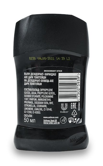 AXE-Антиперспирант-карандаш Axe Dark Temptation для мужчин-75025939