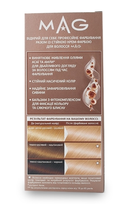 M.A.G.-Крем-фарба для волосся стійка M.A.G. відтінок 10.3 медовий блонд 120 мл-4823001606301