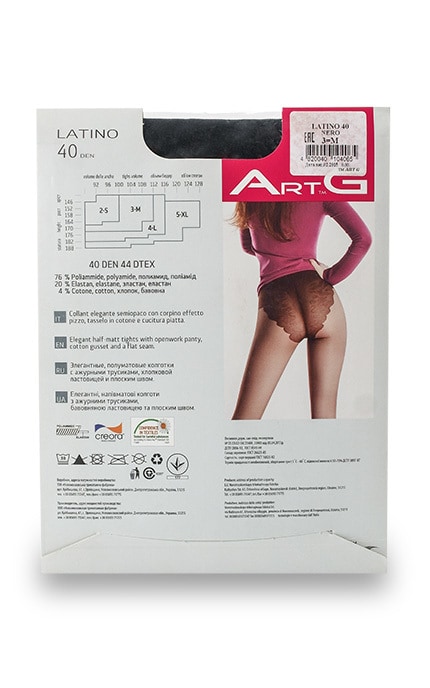 ART G-Колготки Latino Nero 40 Den, розмір (2-S)-4820040104065