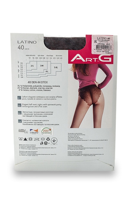 ART G-Колготки Art G Latino Cappuccino 40 den, размер 4-4820040104133