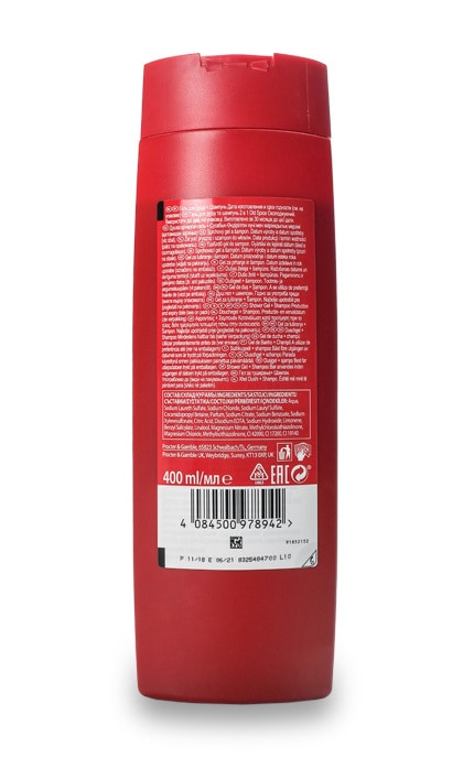 OLD SPICE-Гель для душа + Шампунь 2в1 Old Spice Охлаждающий-4084500978942